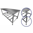Mesa de Serviço Inox com Prateleira 1,9 metro