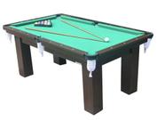 Mesa de Sinuca Bilhar Snooker Engers RM1 base de ultra Tecido Verde Bilhares Engers