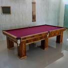 Mesa de Sinuca Oficial Profissional Cristal Madeira Maciça