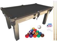 Mesa de Sinuca/Snooker/Bilhar com kit Impar Sports
