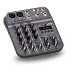 Mesa De Som 4 Canais Voik VMX04 USB Bluetooth Efeitos Delay e Repeat Interface de Áudio 48v Phantom Power HIZ Processamento Digital Bivolt 110v 220v