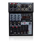 Mesa De Som 4 Canais Voik VMX402 PRO Metal USB Bluetooth 99 Efeitos Interface de Áudio 48v Phantom Power Botão Mute Processamento Digital Bivolt