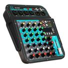 Mesa de Som 6 Canais Compacta Efeitos Phantom Power Knup ON-MX02