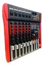 Mesa De Som 6 Canais Soundvoice Mr602 Rubi Profissional 110v/220v
