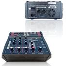 Mesa de Som Amplificada 4 Canais 300W Interface Áudio Igreja