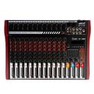 Mesa de som de 12 canais, aux, combo, dsp 16efeitos, phantom, eq 7 band mxt