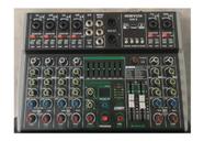 Mesa De Som Devox Dak-8 6 Canais C/ Fonte 110-220 12v