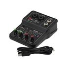 Mesa De Som Interface De Audio Mixer Vedo Q-12 Placa de Som Gravação Profissional Usb Pc