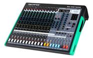 Mesa De Som Mixer Sk-md1606 16c 6 Aux Usb Bt Otg Efx Skypix