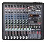 Mesa De Som Sotex Sm0803ux 8 Canais Bivolt 256 Multiefeitos Digitais