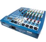 Mesa de som Soundcraft MI-8 com interface de áudio 8 canais