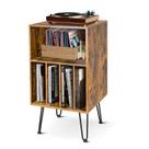 Mesa de toca-discos ACEHOME Suporte de toca-discos com armazenamento