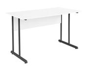 Mesa de trabalho 1000mm Branco/preto Mdf 15mm Mesa de trabalho 1000mm Branco/preto Mdf 15mm