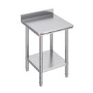 Mesa de trabalho Mophorn em aço inoxidável 60x60x86cm com pés ajustáveis