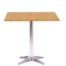 Mesa Delta em Alumínio 75 cm (Alt) Base em X Tampo MDP Quadrado 60 cm (Larg) x 2,50 cm (Alt) Samba