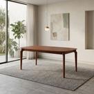 Mesa Denver 160 Laminada com Pes Madeira Macica para Sala de Jantar Design Luxo Moderna - Imbuia Mesa Denver 160 Laminada com Pes Madeira Macica para Sala de Jantar Design Luxo Moderna - Imbuia