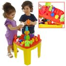 Mesa Didática Infantil Blocos de Montar Mesinha Atividades