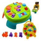 Mesa Didática Infantil E Relógio Educativo Menino Menina Bebe Criancas Didático e Pedagógico Bebe 1 ano