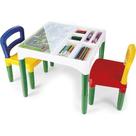 Mesa Didática Mesinha Infantil Poliplac 2 Cadeiras 3 Adesivo Mesa Didática Mesinha Infantil Poliplac 2 Cadeiras 3 Adesivo