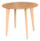 Mesa Dina Redonda De 80CM Na Cor Freijó