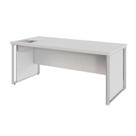 Mesa Diretor com Caixa de Tomadas e Porta Objetos para Escritório 180cm Corporate Cinza Mesa Diretor com Caixa de Tomadas e Porta Objetos para Escritório 180cm Corporate Cinza