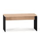 Mesa Diretora Pé Painel P25 Pandin 1,50 x 0,70 M Noce Naturale e Preto