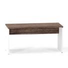 Mesa Diretora Pé Painel P25 Pandin 1,50 x 0,70 M Walnut e Branco Mesa Diretora Pé Painel P25 Pandin 1,50 x 0,70 M Walnut e Branco