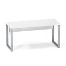 Mesa Diretora Tubular P25 Pandin 1,5x0,6 M Branco e Cinza Mesa Diretora Tubular P25 Pandin 1,5x0,6 M Branco e Cinza