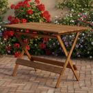 Mesa Dobrável 120x70cm em Madeira Nobre Maciça