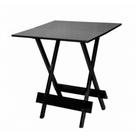 Mesa Dobravel 2 Partes Madeira Preta 70X70cm - So Mesas So Cadeiras