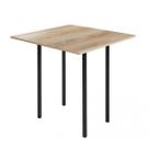 Mesa Dobrável 4 Lugares Expert Office Preto/Carvalho Montreal