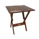 Mesa Dobrável 60x60 Madeira Personalizada Hei Imbuia - Tarimatã Mesa Dobrável 60x60 Madeira Personalizada Hei Imbuia - Tarimatã