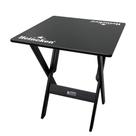 Mesa Dobrável 70x70 Madeira Personalizada Hei Preta - Tarimatã Mesa Dobrável 70x70 Madeira Personalizada Hei Preta - Tarimatã