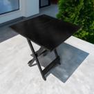 Mesa Dobrável 70x70 Retrátil De Madeira