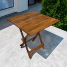 Mesa Dobrável 70x70 Retrátil De Madeira