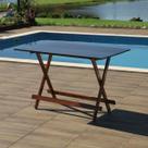Mesa Dobrável Bar 120x70 de Madeira Imbuia - Móveis Britz