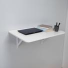 Mesa Dobrável Branca de Parede 66x35cm Compacta e Portátil