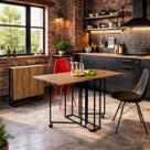 Mesa Dobrável Com Rodinha Escritório Sala Quarto ou Cozinha