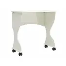 Mesa Dobrável com Rodízios Basic Off White - Dalla Costa