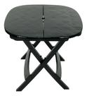 Mesa Dobrável De Plástico Resistente Preta