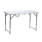 Mesa Dobrável de Polipropileno 120cm x 60cm Branca