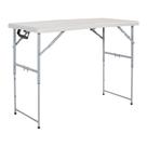 Mesa dobrável de resina Office Star 122 cm ajustável cinza