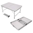 Mesa Dobrável em Alumínio Ajustável 90cm x 60cm 07679