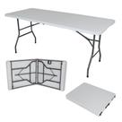Mesa Dobrável Gallant Vira Maleta Portátil 1,52m Branco com Alça (GMD25A90A-BR)