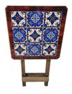 Mesa Dobravel Madeira Azulejo Português Adesivada Bistrô Top