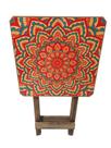 Mesa Dobravel Madeira Mandala Rústica Promo Adesivada Bistrô