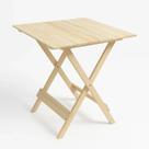 Mesa Dobrável Madeira Pinus Quadrada 60 Cm