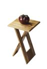 Mesa dobrável Offex Transitional Square Light Brown Wood