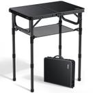 Mesa Dobrável para Camping Anbte 61x41cm Altura Ajustável até 70cm