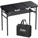 Mesa Dobrável para Camping Anbte 90x40 cm com Rede de Armazenamento